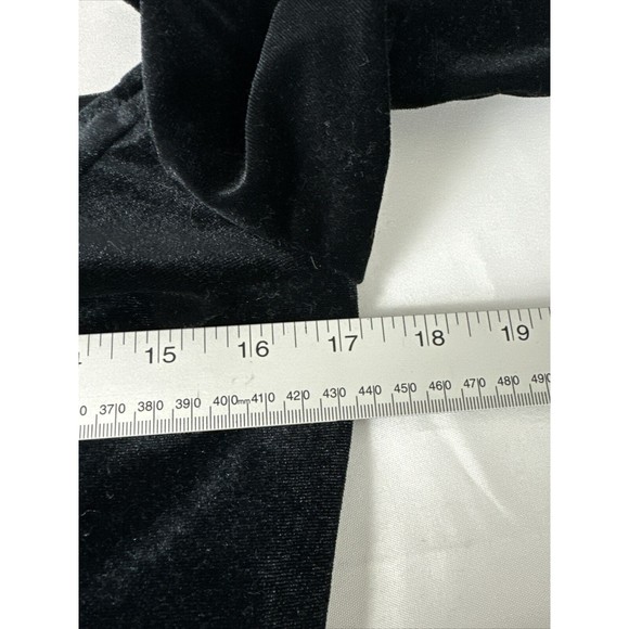 TTY Bridal Women's Size 8 Black Off The Shoulder Velvet Mermaid Evening Gown - Picture 13 of 16